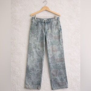 90s Vintage Y2K Grunge Animal Print Jeans